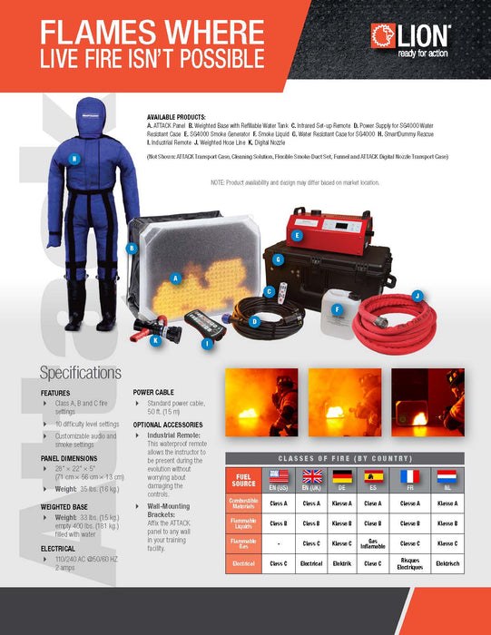 Lion Bullex ATTACK Digital Fire Training System Package