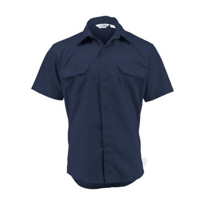Lion Brigade Short Sleeve Shirt - 5.25 oz Poly/Cotton